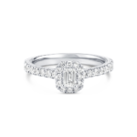 Halo Solitaire Diamond Engagement Ring