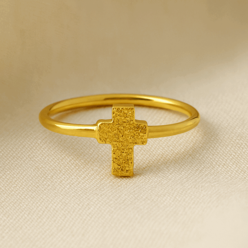 22ct Yellow Gold Cross Ring