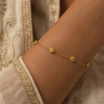 22ct Sunrise Gold Flower Motif Bracelet