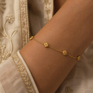 22ct Sunrise Gold Flower Motif Bracelet 22ct Sunrise Gold Flower Motif Bracelet