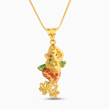 22ct Gold Ganpati Pendant