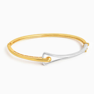Two-Tone Sleek Gold Bangle Two-Tone Sleek Gold Bangle