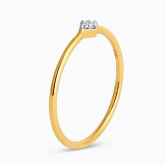 22ct Gold Ladies CZ Ring