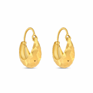 Faceted Dome Hoop Earrings Faceted Dome Hoop Earrings