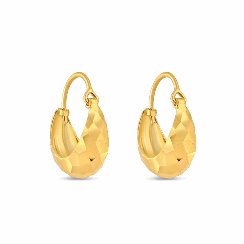 Facettierte Kuppel-Ohrringe Facettierte Kuppel-Ohrringe