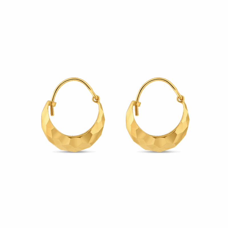 Facettierte Kuppel-Ohrringe Facettierte Kuppel-Ohrringe