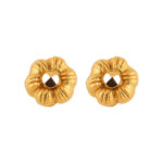 22ct Gold Rosette Ohrstecker | Durchmesser 6mm