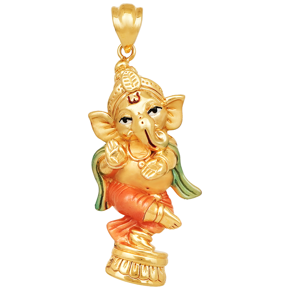 Lord Ganesha 22 Ayar Altın Kolye Ucu Lord Ganesha 22 Ayar Altın Kolye Ucu