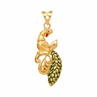 Peacock Design Pendant | 22ct Gold Peacock Design Pendant | 22ct Gold