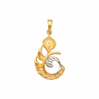 22ct Gold Feather Pendant 22ct Gold Feather Pendant