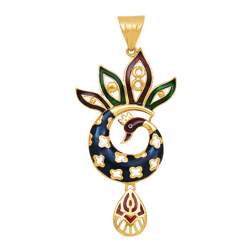 22 Ayar Altın Dans Eden Tavus Kuşu Kolye 22 Ayar Altın Dans Eden Tavus Kuşu Kolye