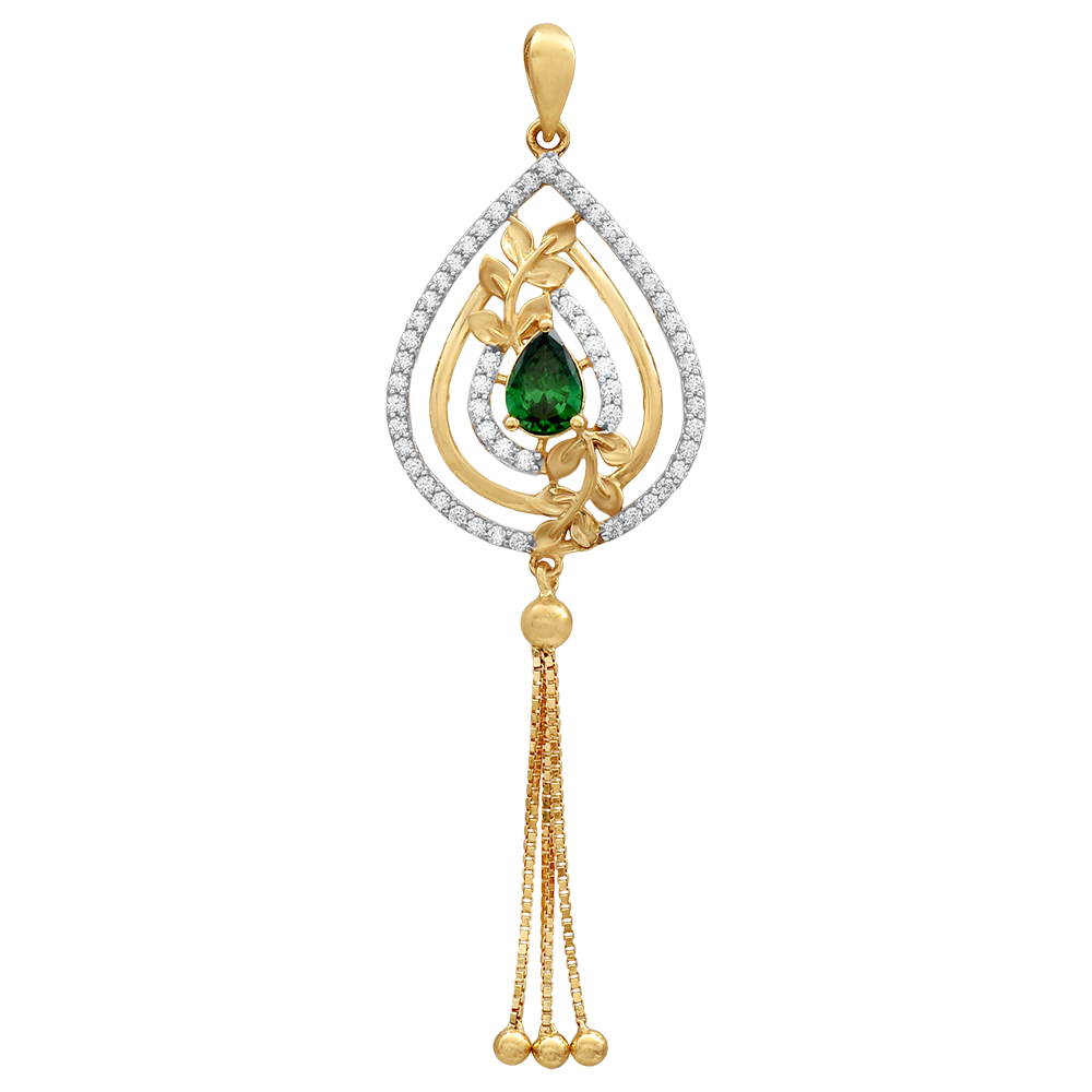 قلادة من الذهب عيار 22 قيراط CZ قلادة من الذهب عيار 22 قيراط CZ