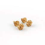 22ct Gold Rosette Ohrstecker | Durchmesser 6mm