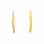 22 Ayar Altın Şekillendirilmiş Halka Küpe | Rodyum Uçlu 22 Ayar Altın Şekillendirilmiş Halka Küpe | Rodyum Uçlu