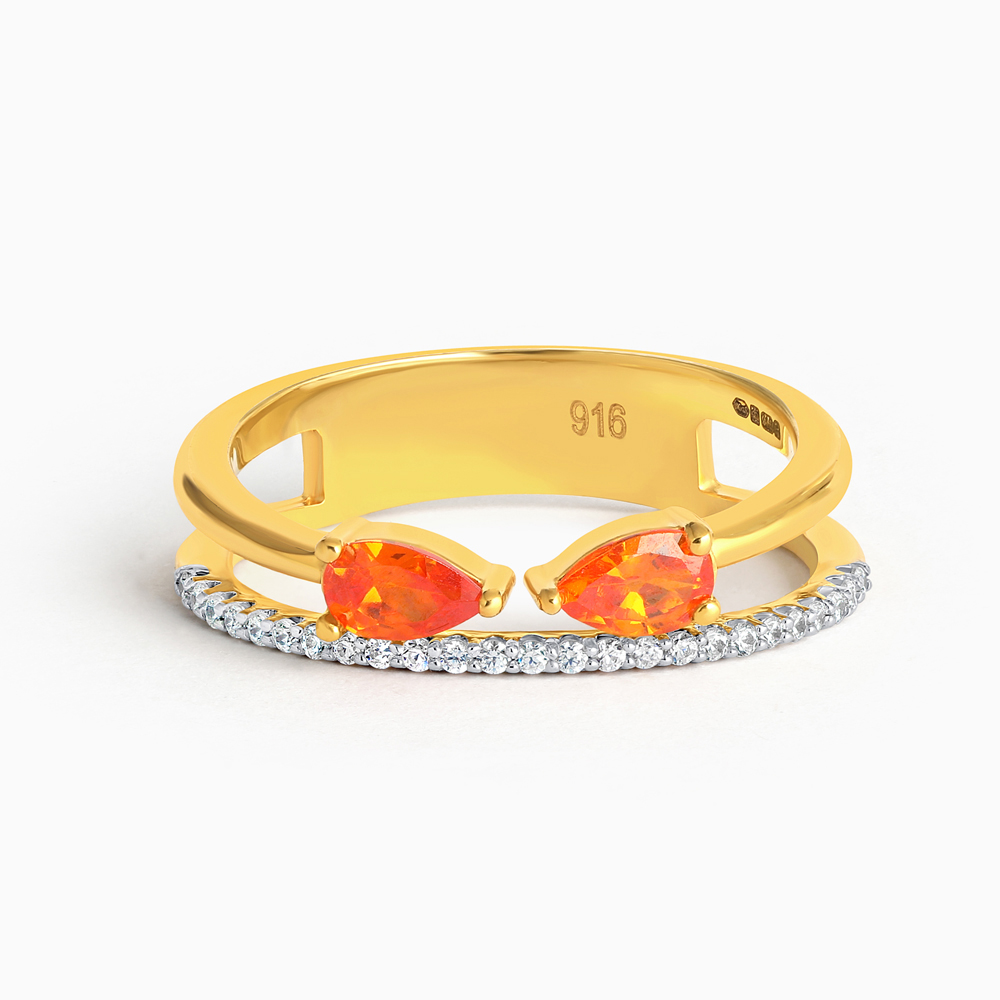 22 Ayar Altın CZ Yüzük | O Beden 22 Ayar Altın CZ Yüzük | O Beden