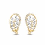 أقراط مرصعة بالذهب عيار 18 قيراطاً من الألماس على شكل كرمة أقراط مرصعة بالذهب عيار 18 قيراطاً من الألماس على شكل كرمة