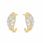 أقراط مرصعة بالذهب عيار 18 قيراطاً من الألماس على شكل كرمة أقراط مرصعة بالذهب عيار 18 قيراطاً من الألماس على شكل كرمة