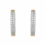 22 Ayar Altın Kübik Zirkon Halka Küpe 22 Ayar Altın Kübik Zirkon Halka Küpe