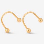 22ct Sunrise Altın Çift Açık Form Piercing Çubuğu 22ct Sunrise Altın Çift Açık Form Piercing Çubuğu