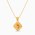 Golden Petal Charm Pendant