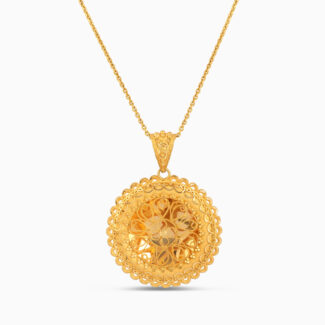 Floral Radiance Round Pendant