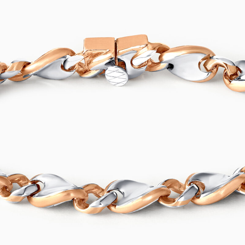 Fusion 950 Platinum & 18ct Rose Gold Men’s Bracelet Fusion 950 Platinum & 18ct Rose Gold Men’s Bracelet