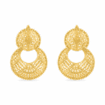 ذهب 22 قيراط ذهب فيليغري شاند بالي | 1.75 بوصة ذهب 22 قيراط ذهب فيليغري شاند بالي | 1.75 بوصة