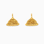 Armari 22ct Gold Jhumkha Droppers – Dome Design