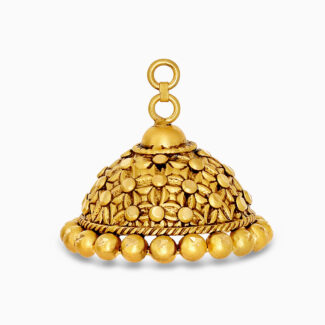 Armari 22ct Gold Jhumkha Droppers – Dome Design Armari 22ct Gold Jhumkha Droppers – Dome Design