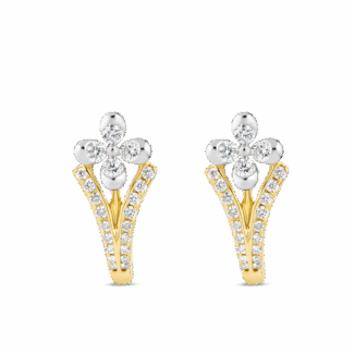 Elegant 18ct Gold Studs For Women Elegant 18ct Gold Studs For Women