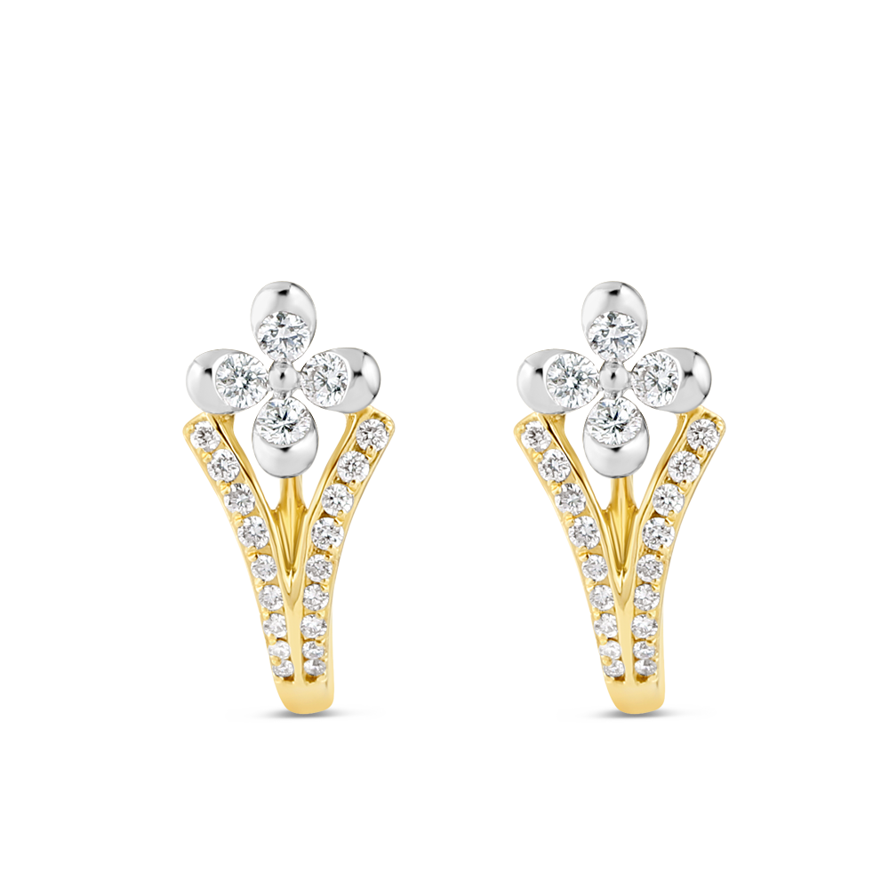 Kadınlar İçin Zarif 18 Ayar Altın Çıtçıtlar Kadınlar İçin Zarif 18 Ayar Altın Çıtçıtlar