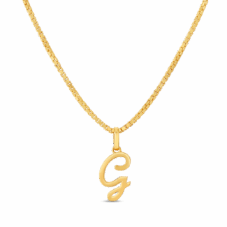 22ct Gold Initial G pendant