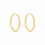 Klasik Yuvarlak Altın Halka Küpe Klasik Yuvarlak Altın Halka Küpe