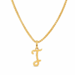 Real Gold Initial J Pendant