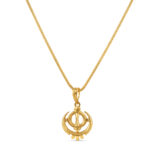 22ct Gold Khanda Sikh Pendant