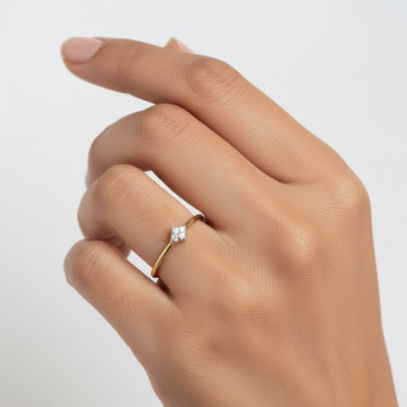 22 Ayar Altın Bayan CZ Yüzük 22 Ayar Altın Bayan CZ Yüzük