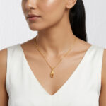 22ct Gold Ganesh Pendant with Rudraksha