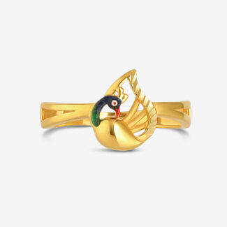 Peacock Grace 22ct Gold Ring | Size O ½
