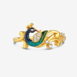 22ct Gold Enamel & CZ Ring | Size L½ 22ct Gold Enamel & CZ Ring | Size L½