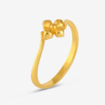 22 Ayar Altın Çiçekli Twist Yüzük | M ½ Beden 22 Ayar Altın Çiçekli Twist Yüzük | M ½ Beden