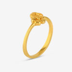 22ct Gold Floral Duo Ring | Größe L