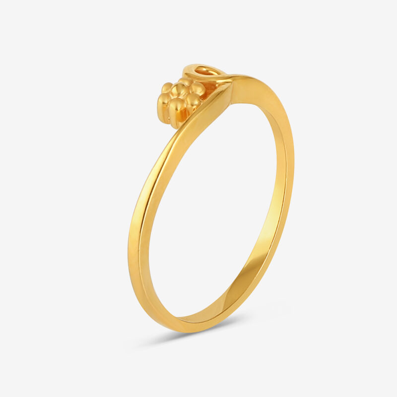 22ct Gold Floral Ring | Größe P