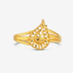 خاتم من الذهب عيار 22 قيراطاً مزخرف بنقوش أوراق الشجر | مقاس N خاتم من الذهب عيار 22 قيراطاً مزخرف بنقوش أوراق الشجر | مقاس N