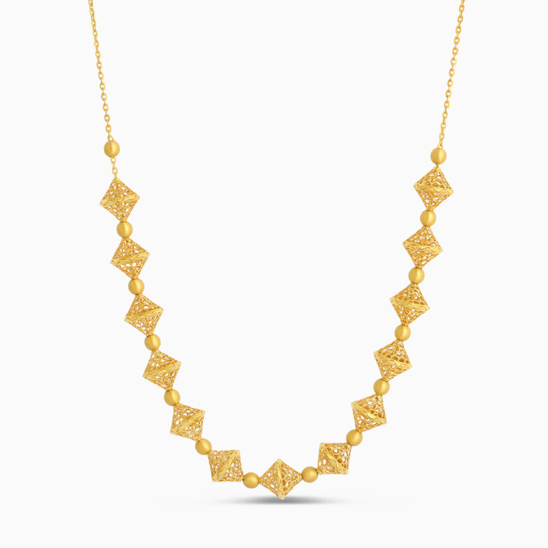 قلادة بنمط مالا هندي 22 قيراط قلادة بنمط مالا هندي 22 قيراط