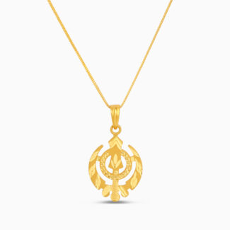 Divine Courage Khanda Pendant – 22ct Gold Divine Courage Khanda Pendant – 22ct Gold