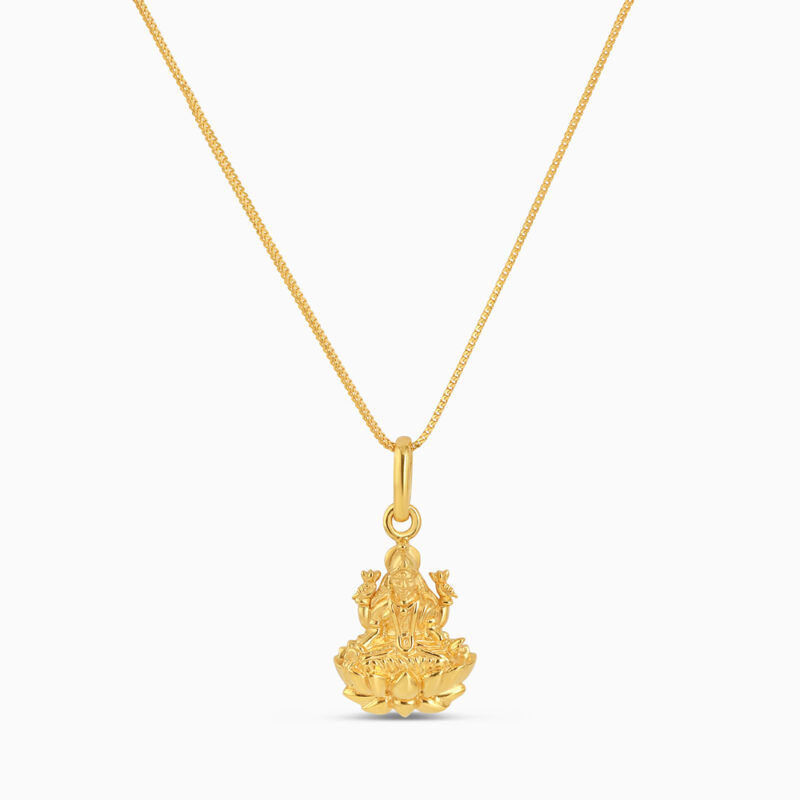 Lakshmi Lotus Grace Anhänger in 22ct Gold Lakshmi Lotus Grace Anhänger in 22ct Gold
