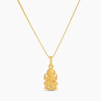 Seated Ganesh Pendant in 22ct Gold