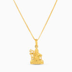 قلادة شيفا جلوس شيفا من الذهب عيار 22 قيراط قلادة شيفا جلوس شيفا من الذهب عيار 22 قيراط