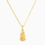 قلادة ترينيترا شيفا المتوجة من الذهب عيار 22 قيراط قلادة ترينيترا شيفا المتوجة من الذهب عيار 22 قيراط