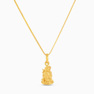 Trinetra Shiva Crowned Pendant in 22ct Gold Trinetra Shiva Crowned Pendant in 22ct Gold
